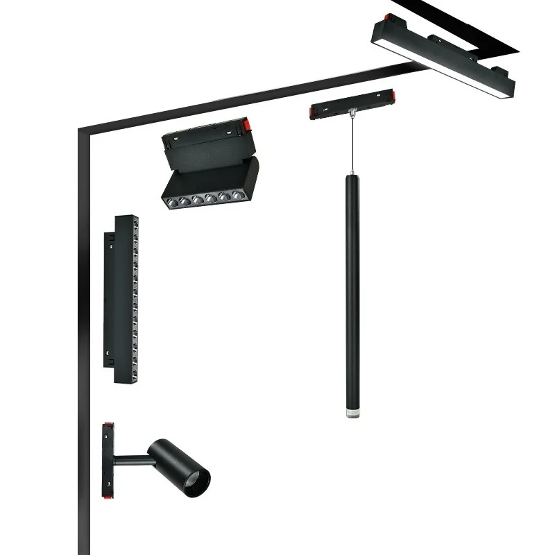 DALI Magnetic track light Recessed LED Spotlight Downlight DC48V Floodlight Grille Folding lamp Ceiling lamp AC100-265V Indoors