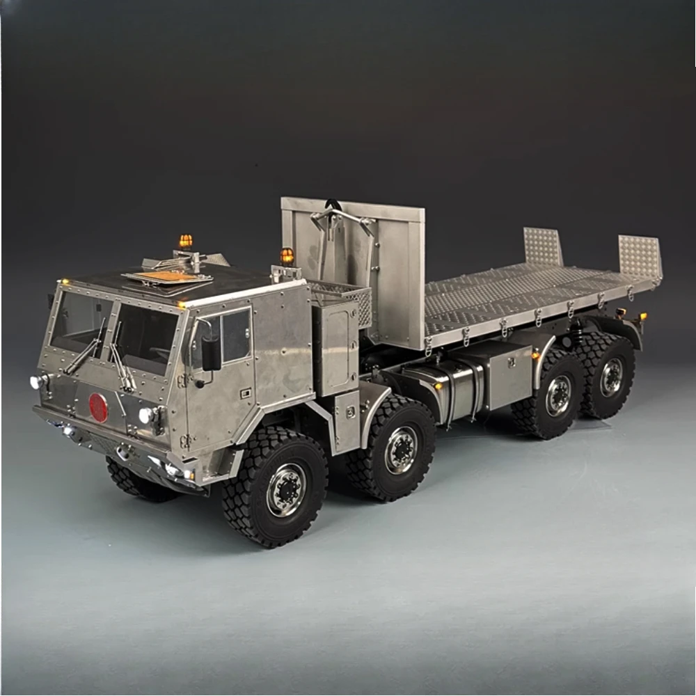 2025 SCALE 1/14 RTR 8x8 Truck Full Metal Hill Climbing Truck Hydraulic Rollover Dump Truck with Lights and Sounds TATRA T815