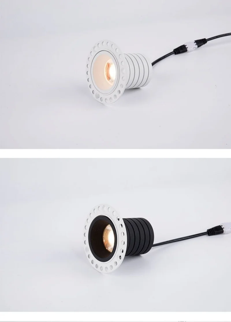 Mini Frameless COB Spotlight 3W 5W 7W 9W 10W 12W 15W Dimmable Downlight 110V 120V 220V 230V Recessed Ceiling Light Home Store