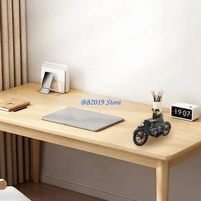 Q0KB Tinplate Men Tricycle Toy Design Onor Wind Up para adultos y niños juguete mecánico vintage