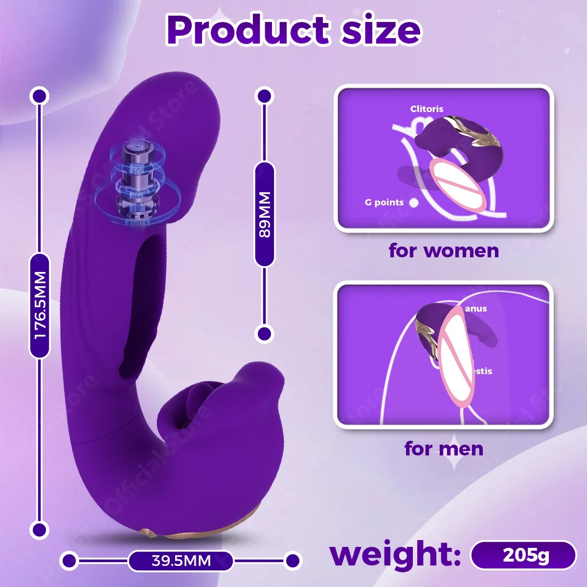 Vibrador 3 en 1 para lamer la lengua femenina, punto G, 5 frecuencias, 7 frecuencias, masaje Vaginal, hebilla de vibración, consolador, juguete Anal