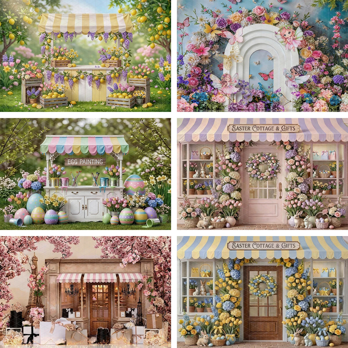 Floral Fairy Meadow Backdrop Enchanted Arch Blush Lavender Cottage Kids Adult Photography Props Child Baby Photocall Backgrounds