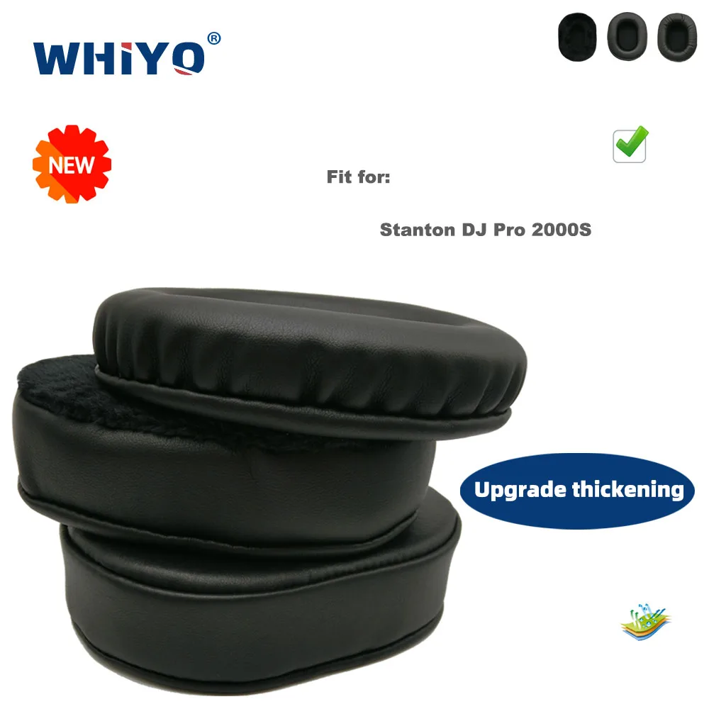อัพเกรดใหม่เปลี่ยนแผ่นรองหูฟังสําหรับ Stanton DJ Pro 2000S ชุดหูฟังเบาะหนังกํามะหยี่ Earmuff หูฟังปก