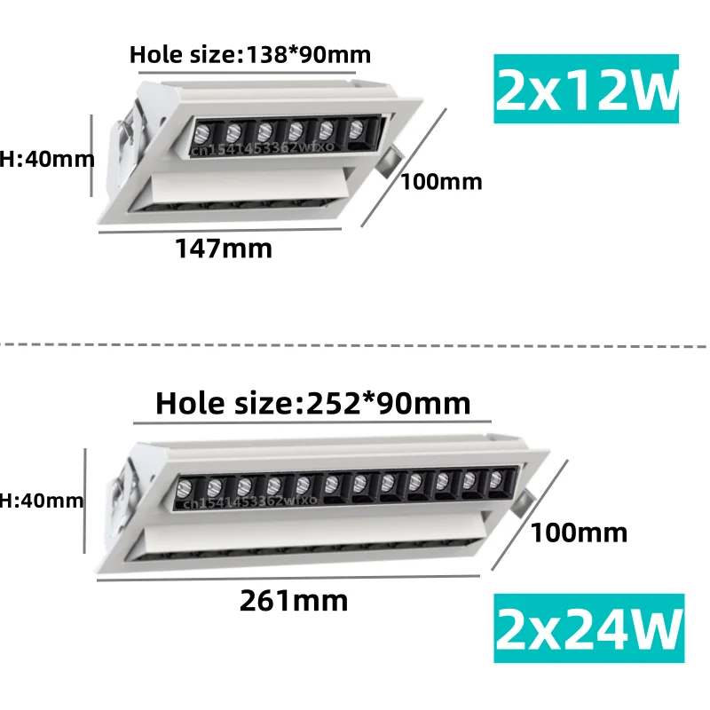 Bild 7: Smarte Tuya DALI Mini-Downlights, LED-Spotlights, Einbau-Deckenleuchten, COB-Gitterleuchten, Wohnzimmer-Innenbeleuchtung