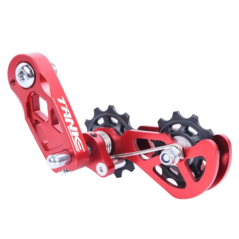 Aluminum Alloy Tensioner Anti-Drop Guide For Mountain Bikes Converts 8-12 Speed To Single Speed With Floating Pulley Chain Tool