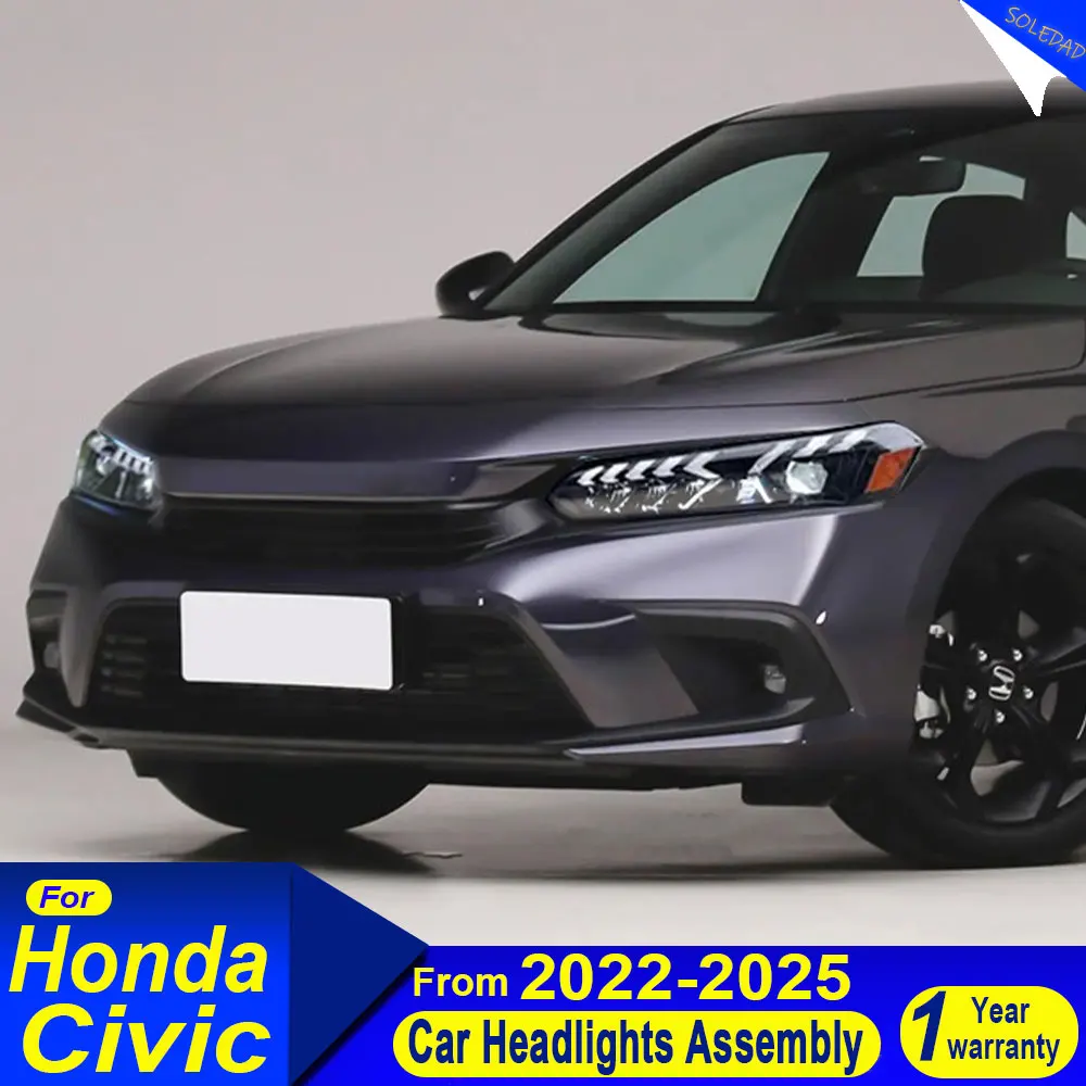 

Car Full LED HeadLamp For Honda Civic 11th 2022 2023 2024 2025 Civic Headlight Upgrade Dynamic LED Car HeadLamp Assembly