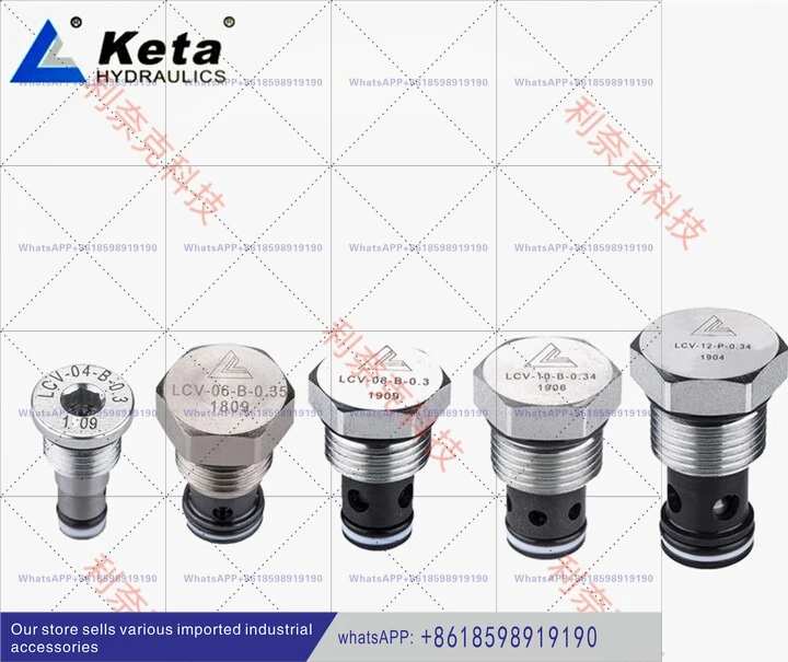 

Обратный клапан прямого действия картриджей LCV-08-P-4.1 LCV-08-B-2.1 Направленный клапан с резьбой LCV-08-P-0.3