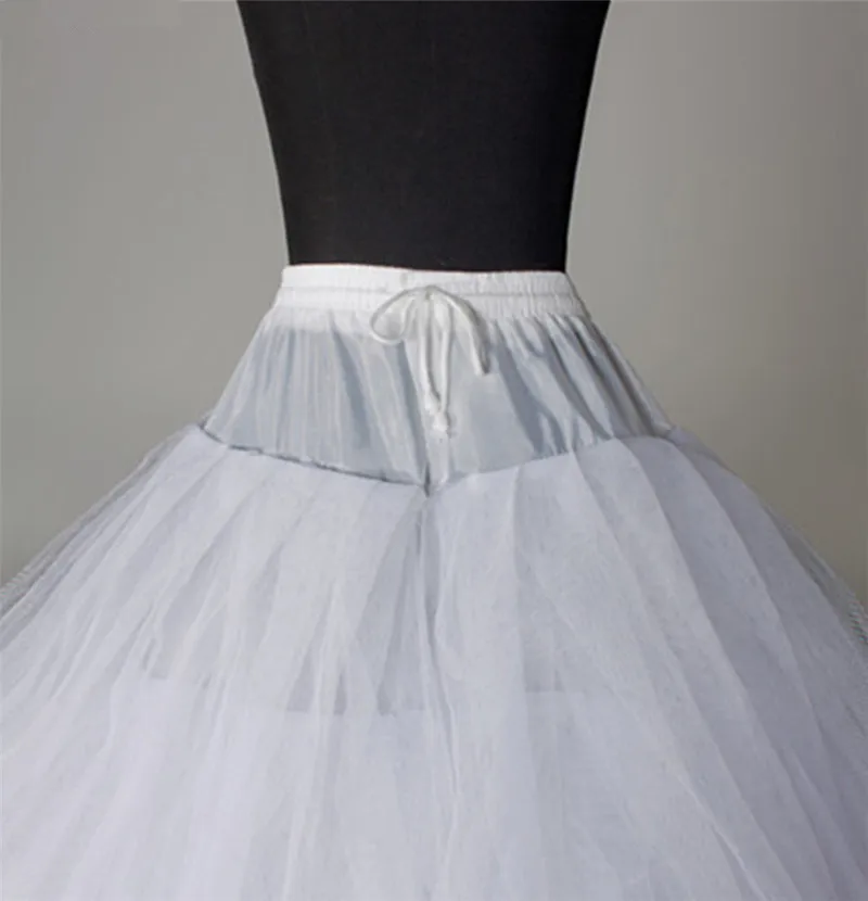 O envio gratuito de alta qualidade branco petticoat crinoline deslizamento underskirt para vestido casamento vestido de noiva em estoque 2020