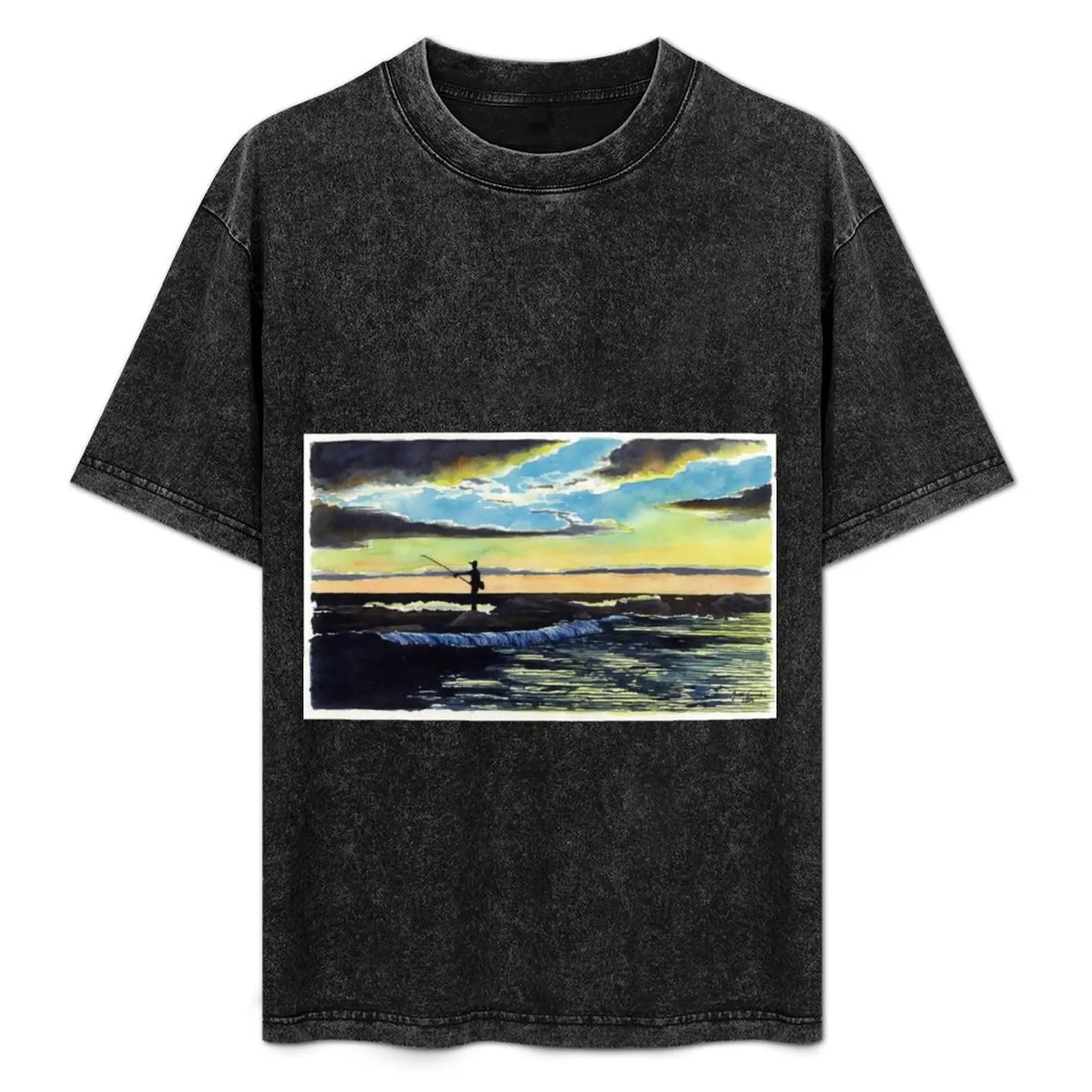 

Surf Casting T-Shirt Fashion Graphic Tee for Men