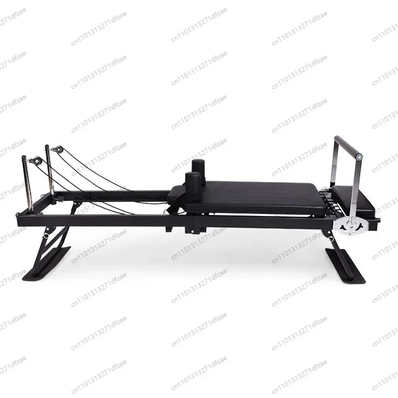 Large Folding Pilates Reformer Machine, Steel & ABS Material Core Yoga Bed for Home Fitness & Weight Loss
