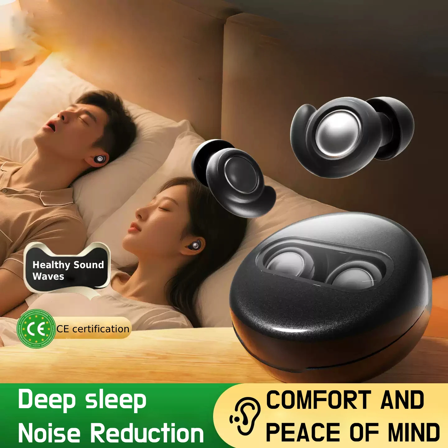 Ear Plugs for Sleeping Noise Cancelling Reduction Soft Silicone EarPlug for Concert Travel Focus for Hearing Protection