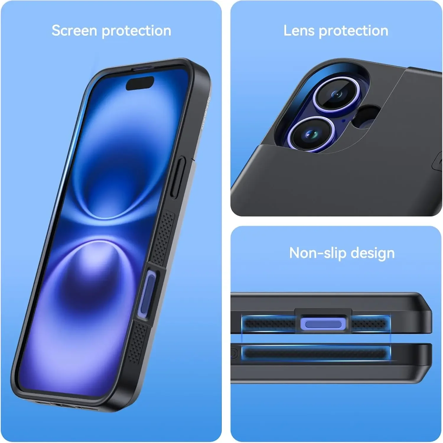 Étui de chargeur de batterie intelligent pour iPhone 16 Plus, Power Bank portable, couvercle de charge aste arc-en-ciel, pack de batterie