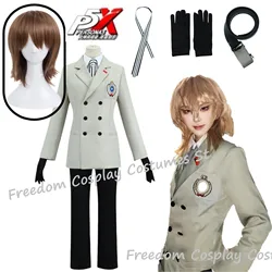 Anime Game Goro Akechi Cosplay Costume School Uniform Suits Halloween Party Role Play Clothing Full Set for Women Man