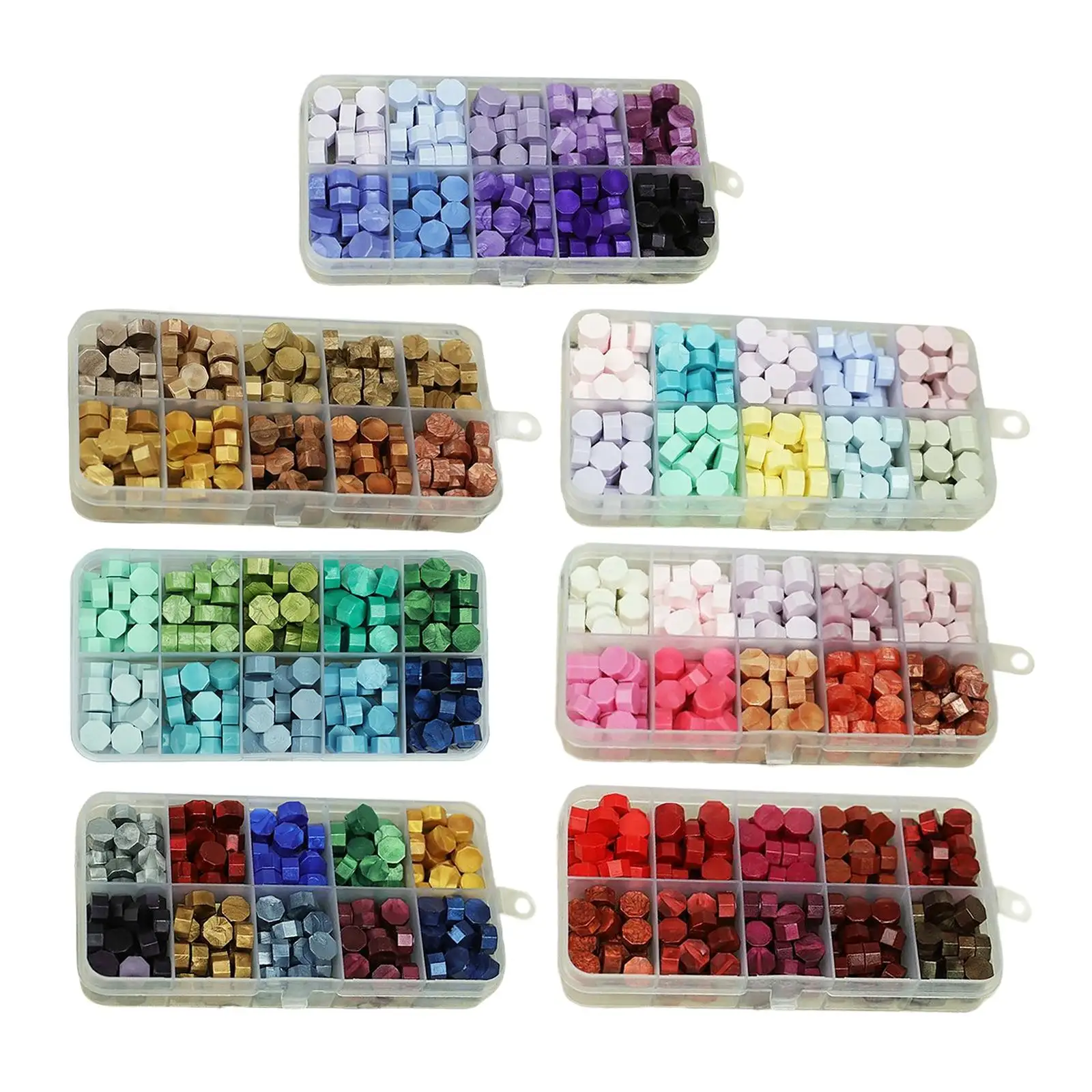 

2-4pack 200Pcs Beads Multi Color DIY Bead for Gift Wrapping Sealing Cards