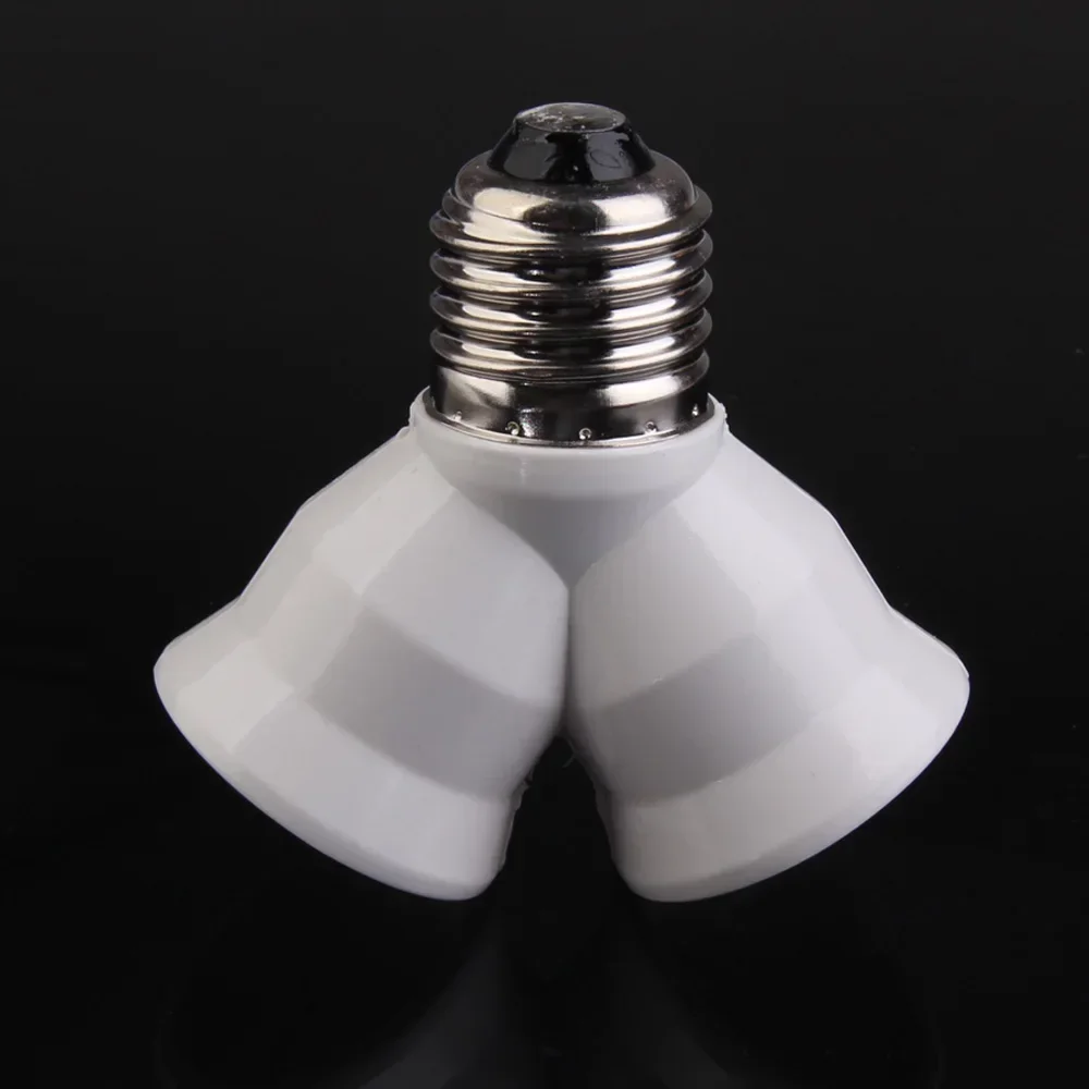 E27 To 2E27 Base Light Lamp Bulb Socket Adapter Converter Socket Lamp Holder for Home Socket Bulb Holder Light Socket