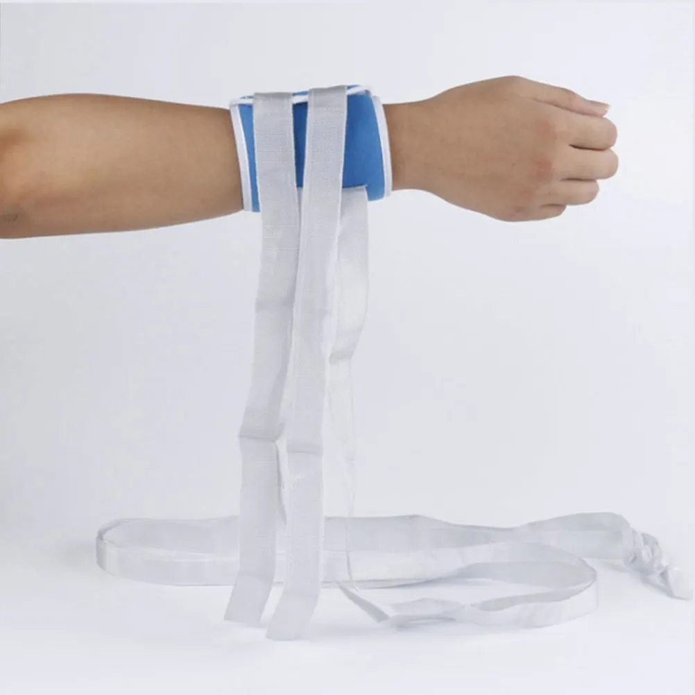 

4 pcs Medical Strap Durable Patient Limb Belt Hand Foot Fixation Hospital Use Blue Random Color Safe