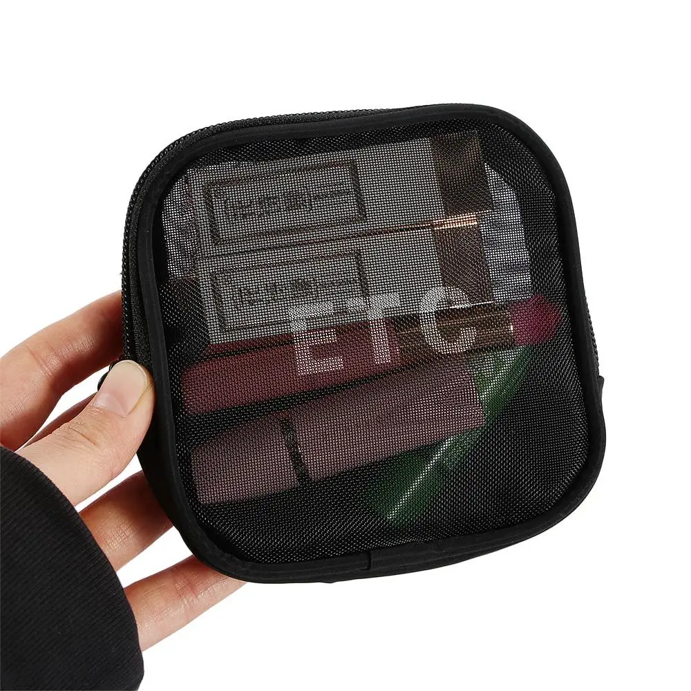 

Women Fashion Mesh Multi-function Organizer Cosmetic Pouch Digital Storage Bag Makeup Bag