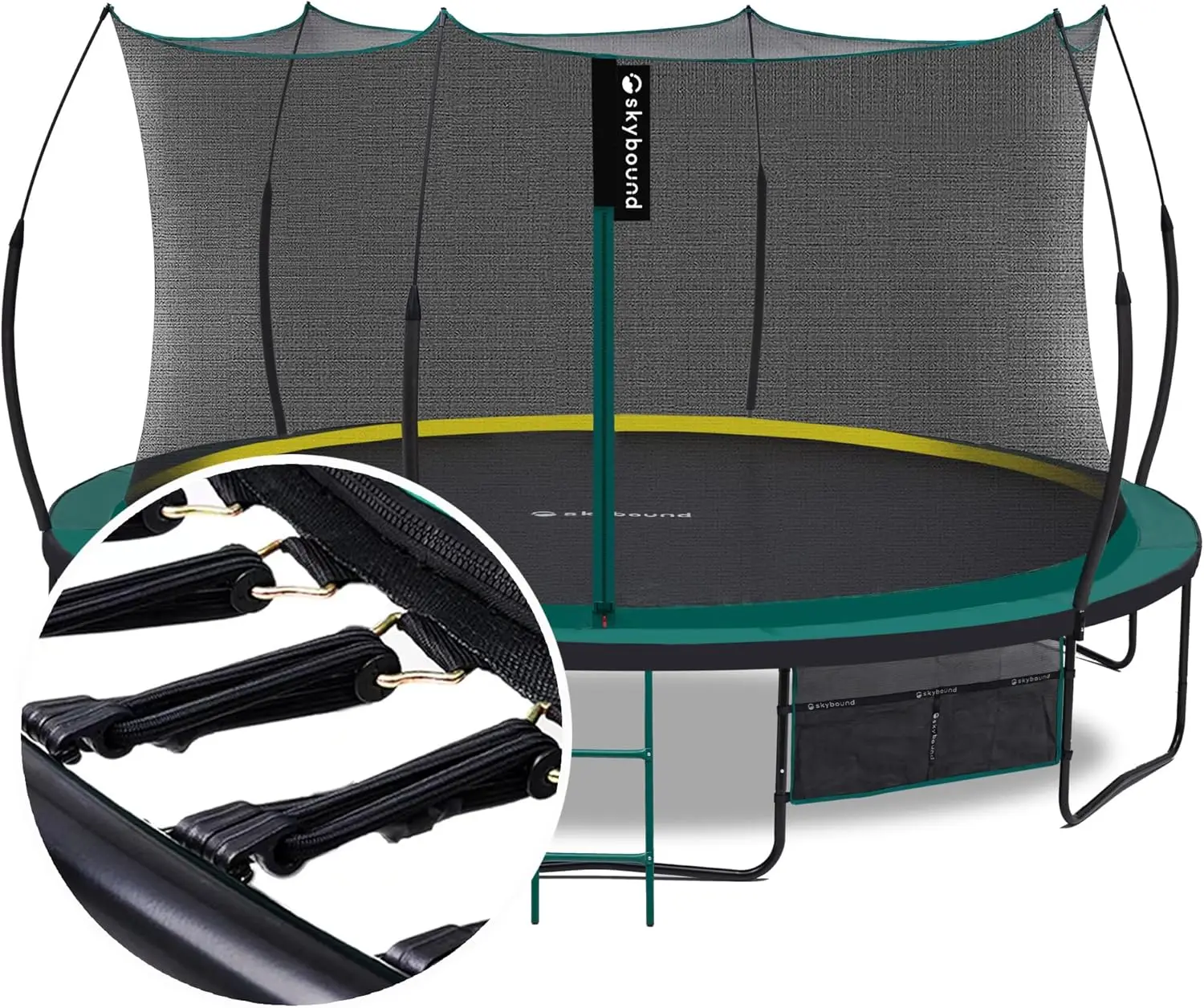 

14 FT 12 FT 10FT 8FT 6FT Springless Trampoline for Kids and Adults Recreational Trampolines with AntiRust Coating Bungee Cords O