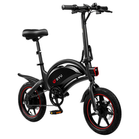 DYU D3F Folding Electric Bike 14 Inch Mini Foldable Electric Bicycle 36V 250W 10AH Adult Ebike Power Assist Outdoor IP54 EUStock