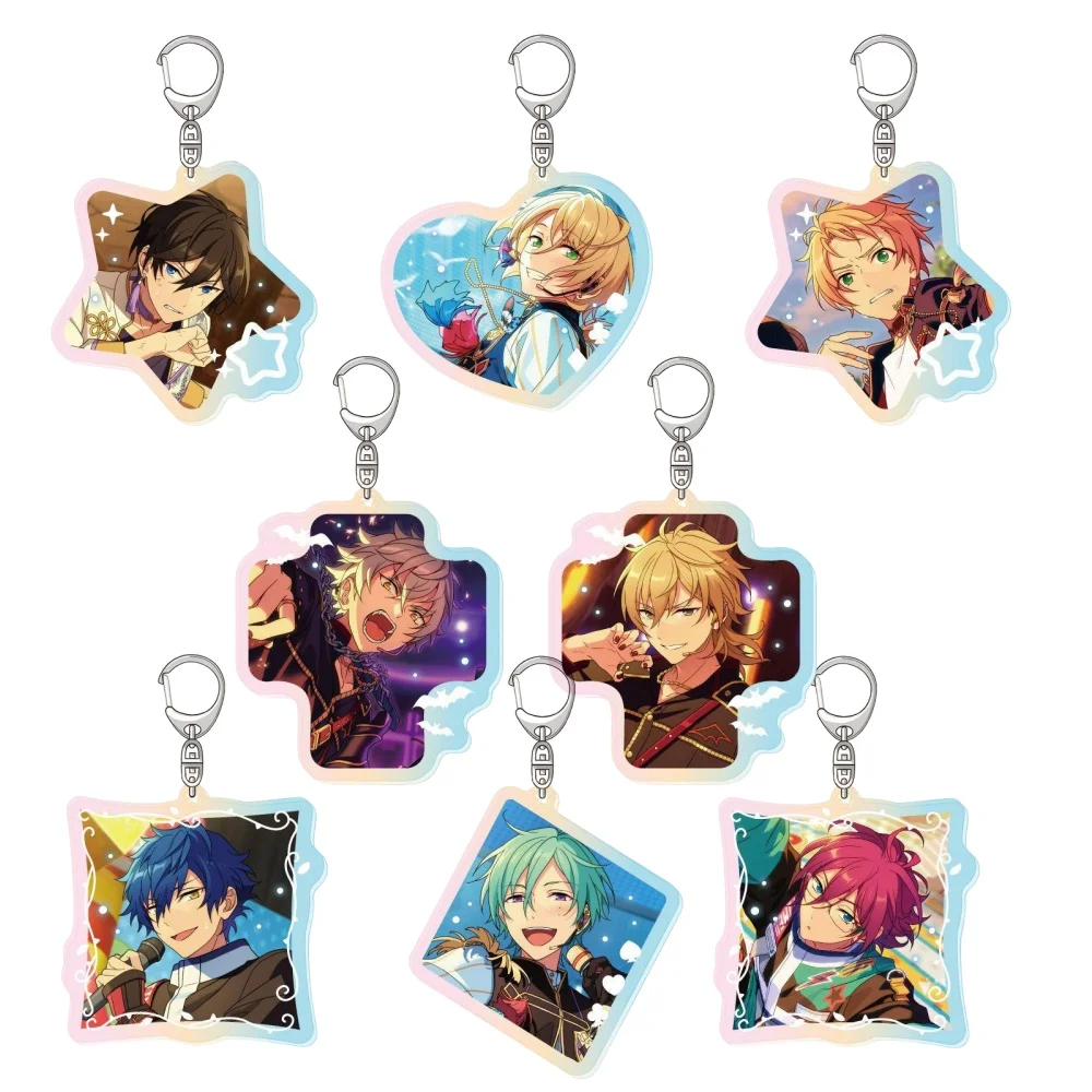 Anime Store Ensemble Stars!!Star Key Ring Collection Brand New!Acrylic HD Figure Keychain Pendant Decor Fans Gifts About 6cm