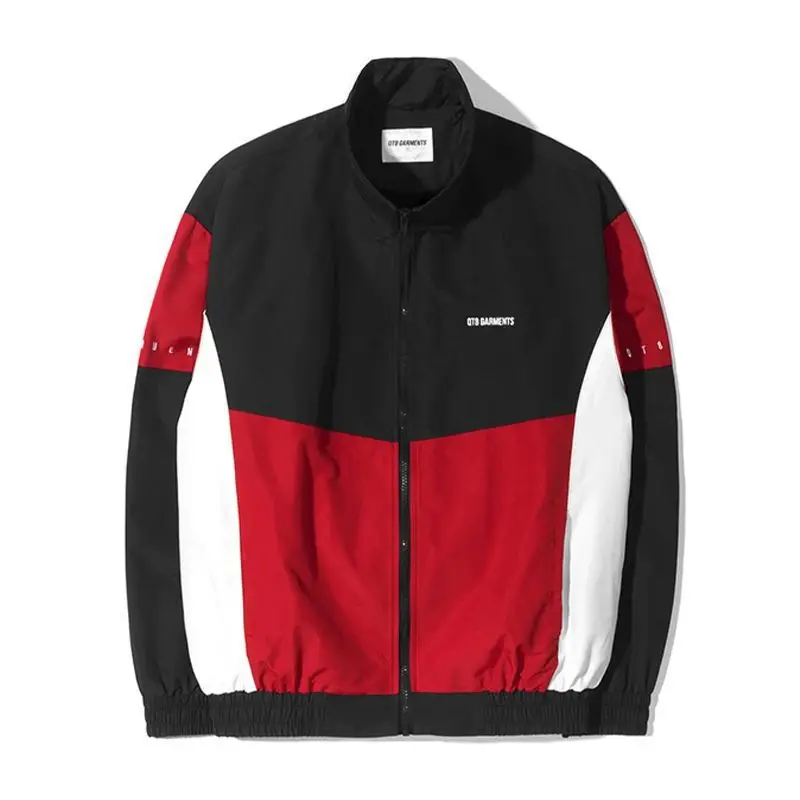 Coupe-vent bloc de couleur pour hommes, veste légère imperméable, randonnée en plein air, cyclisme, course à pied, hauts vestes pour hommes
