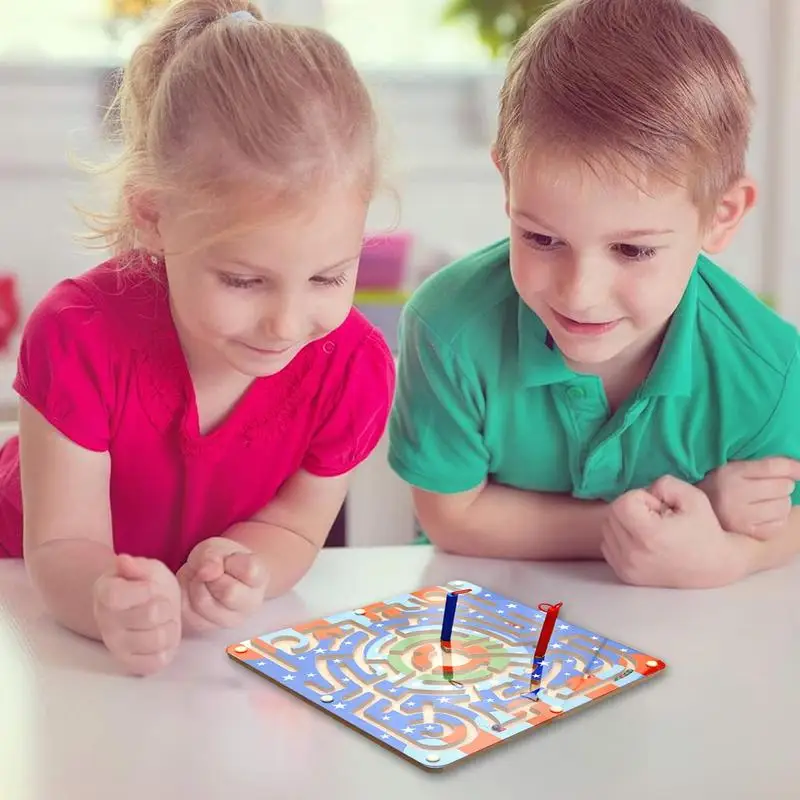 Magnetisch doolhof speelgoed voor kinderen tellen bijpassende leren magneet doolhof puzzelspellen fijne motoriek educatief speelgoed