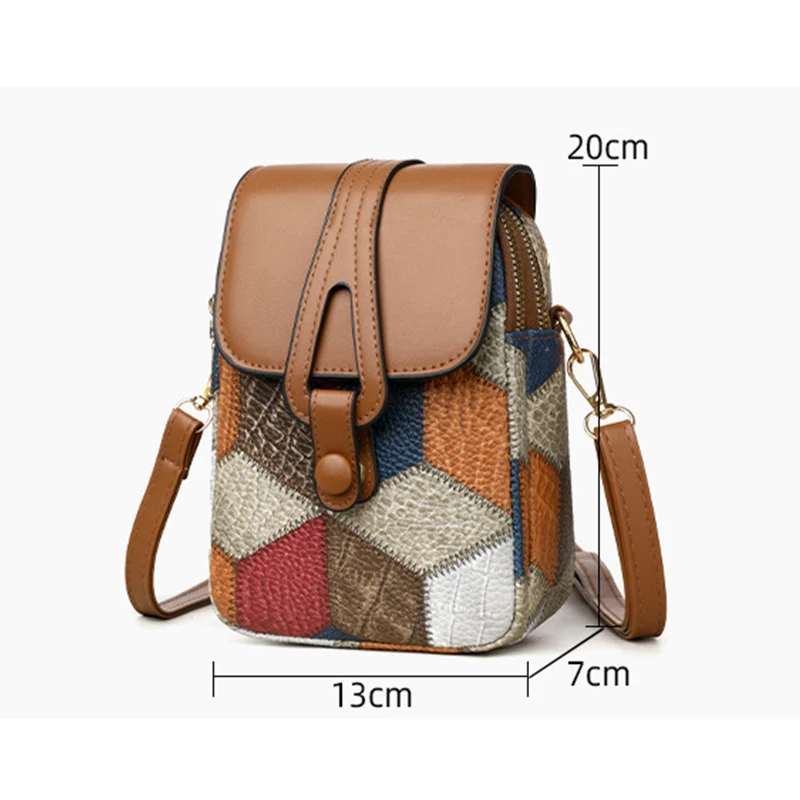 Handytasche Umhängetasche Damen Umhängetasche Vielseitig Modisch Exquisit Weiches Leder Lässige kleine Tasche – Detail 19
