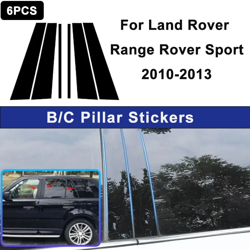 

For Land Rover Range Rover Sport 2010-2013 Window B C Pillar Post Cover Trim Stickers Door Column Decorative Parts
