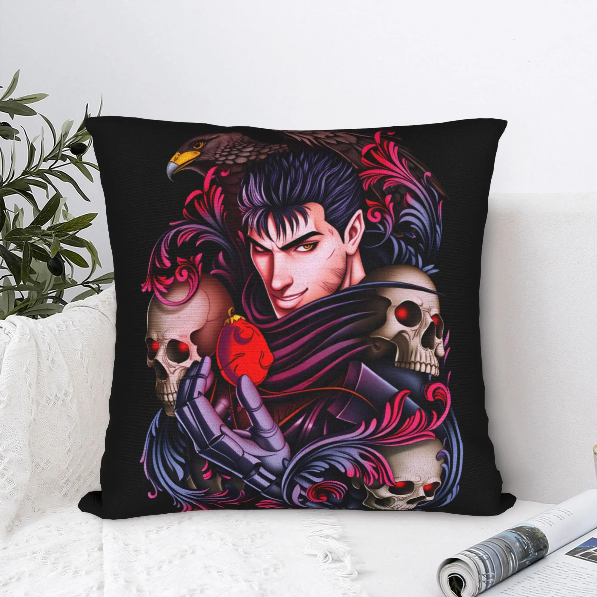 B-Berserks Pillow Case  Funny Pillow Cover Comfy Pillowcases For Office Car Home Decor
