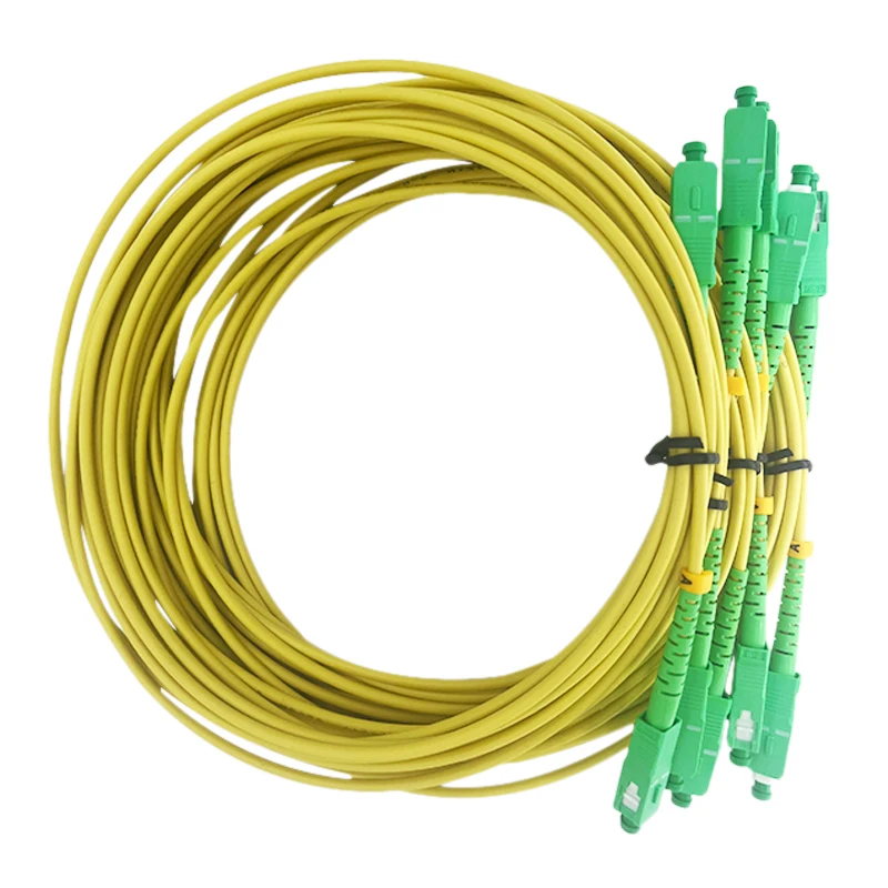 FTTH-Jarretelles de câble de raccordement fibre optique, 3.0mm, 3m, SC Simsake SM SX SC APC, livraison d'usine