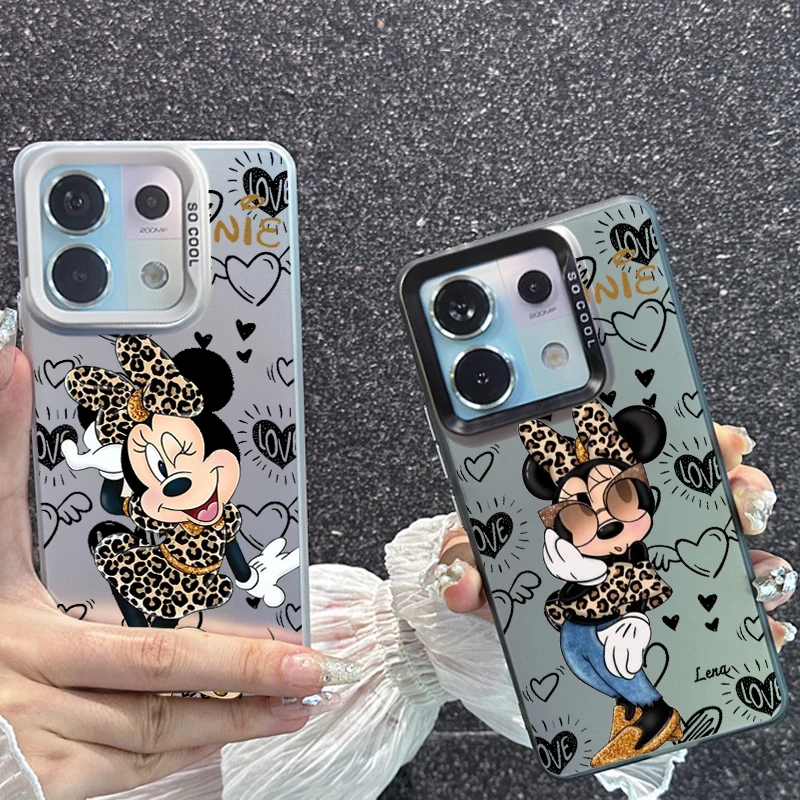 

Disney Mickey Minnie Funny For Redmi Note 13 12 12S 11 11S 11E 10 10T 10S 9C 9T Pro Plus Max Lite 5G Colorful Silver Back