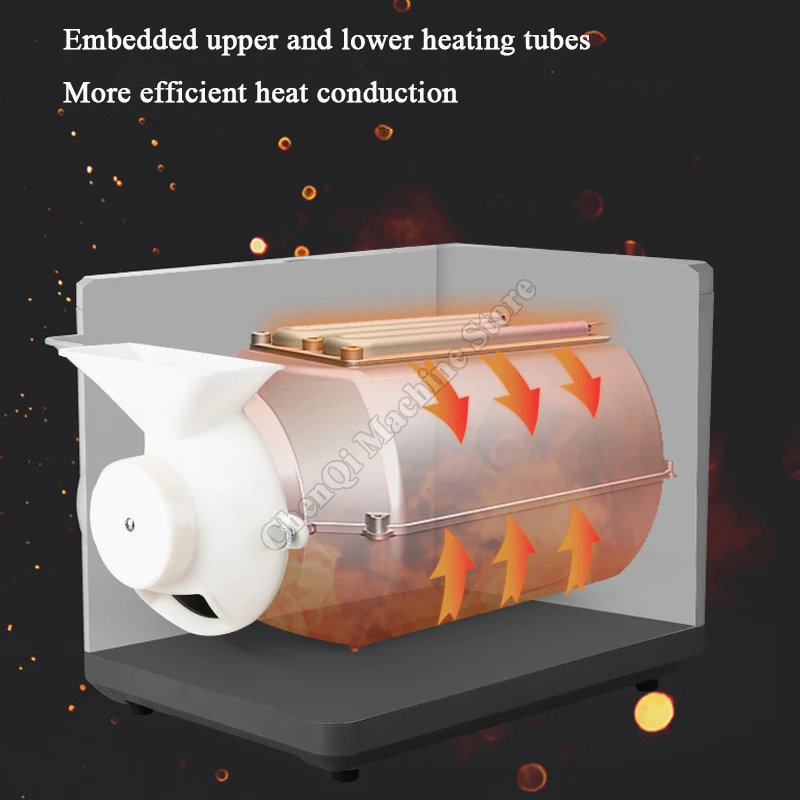 Máquina de torrefação de café pequena casa automática máquina de torrefação de grãos de café máquina de torrefação de cinco grãos