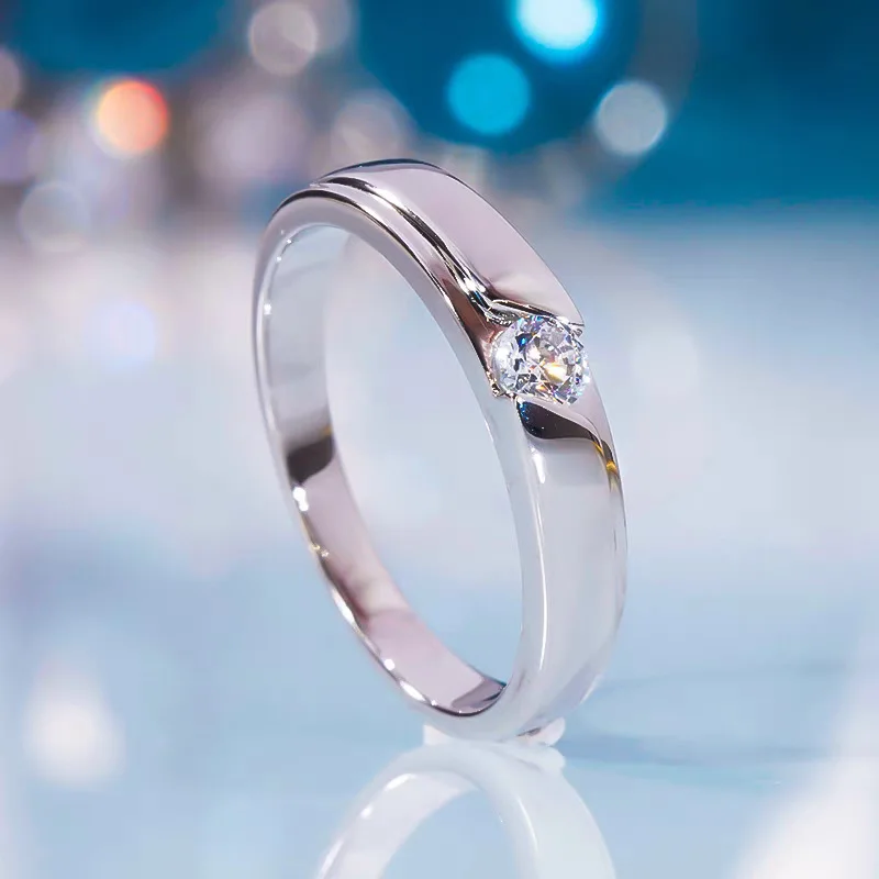 925 Sterling Silver Rings Zircom For Women Man Exquisite Student Girlfriend Silver Jewelry Accessories Wedding 4-10#