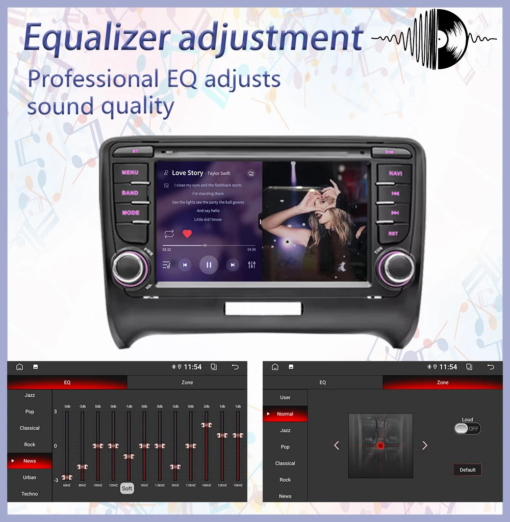 لأودي TT 2006 - 2014 Carplay أندرويد 13 راديو تشغيل السيارات اللاسلكي Carplay سيارة شاشة الوسائط المتعددة نظام تحديد المواقع DSP IPS 4G WIFI