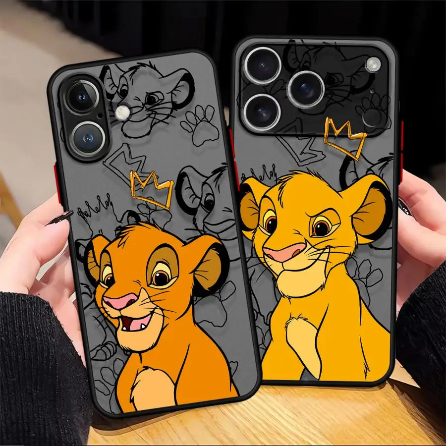 Back Phone Cover Case for iPhone 14 15 Plus 16e 17 16 Pro Max XS 17 Air 13 Mini 12 11 Disney The Lion King