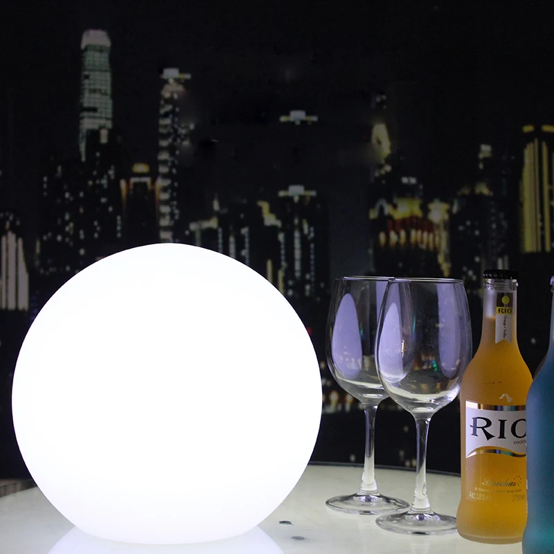 Outdoor LED Garden Ball Light Night Lamps w/ Remote USB Rechargeable 16-Color Changing Light up Kickball Glow Beach Lightings