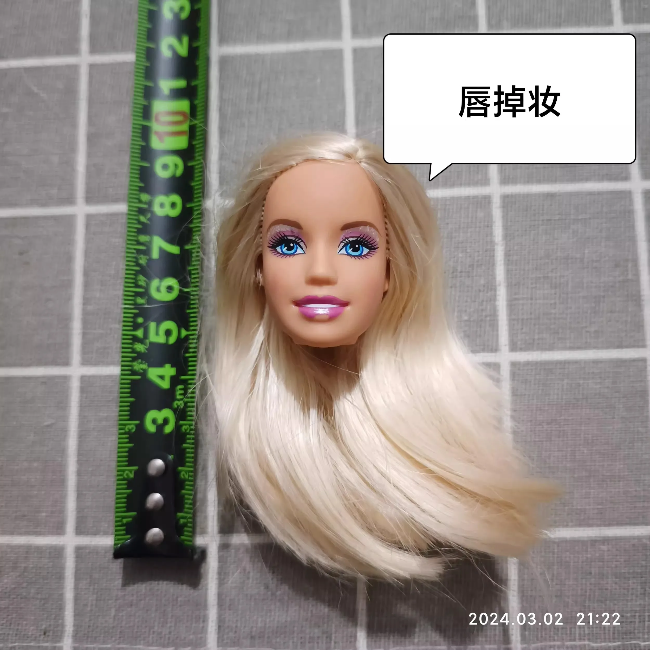 1/6 27cm doll barsbi head gift for girl collection toy with hair baby make-up a a5 dongcheng duok