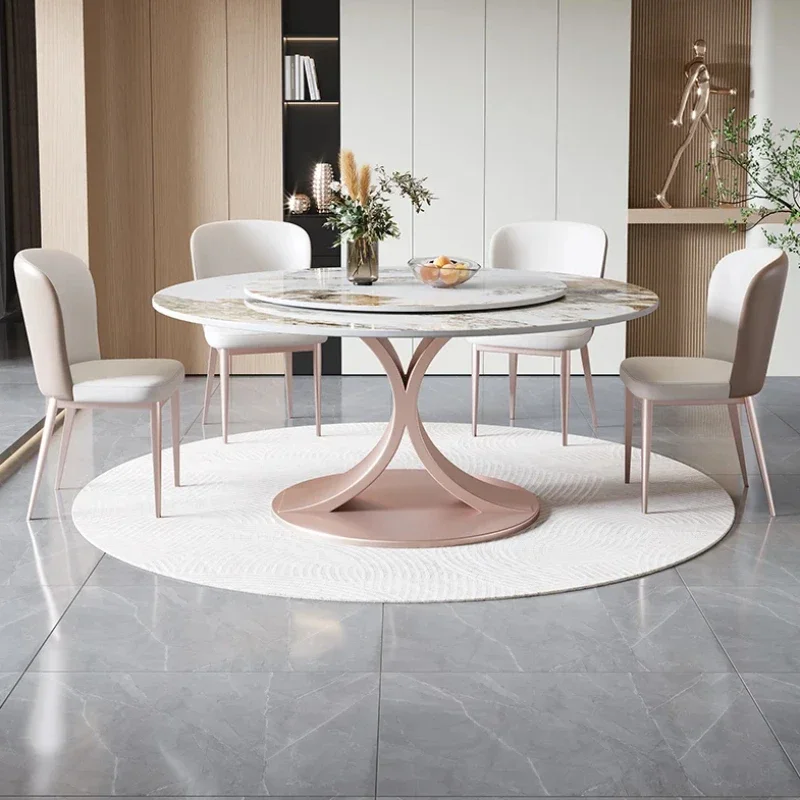 Moderne Küche Esstisch runde wasserdichte Wohnzimmer Esstische weiß Designer Mesa Redonda Comedor Wohn möbel