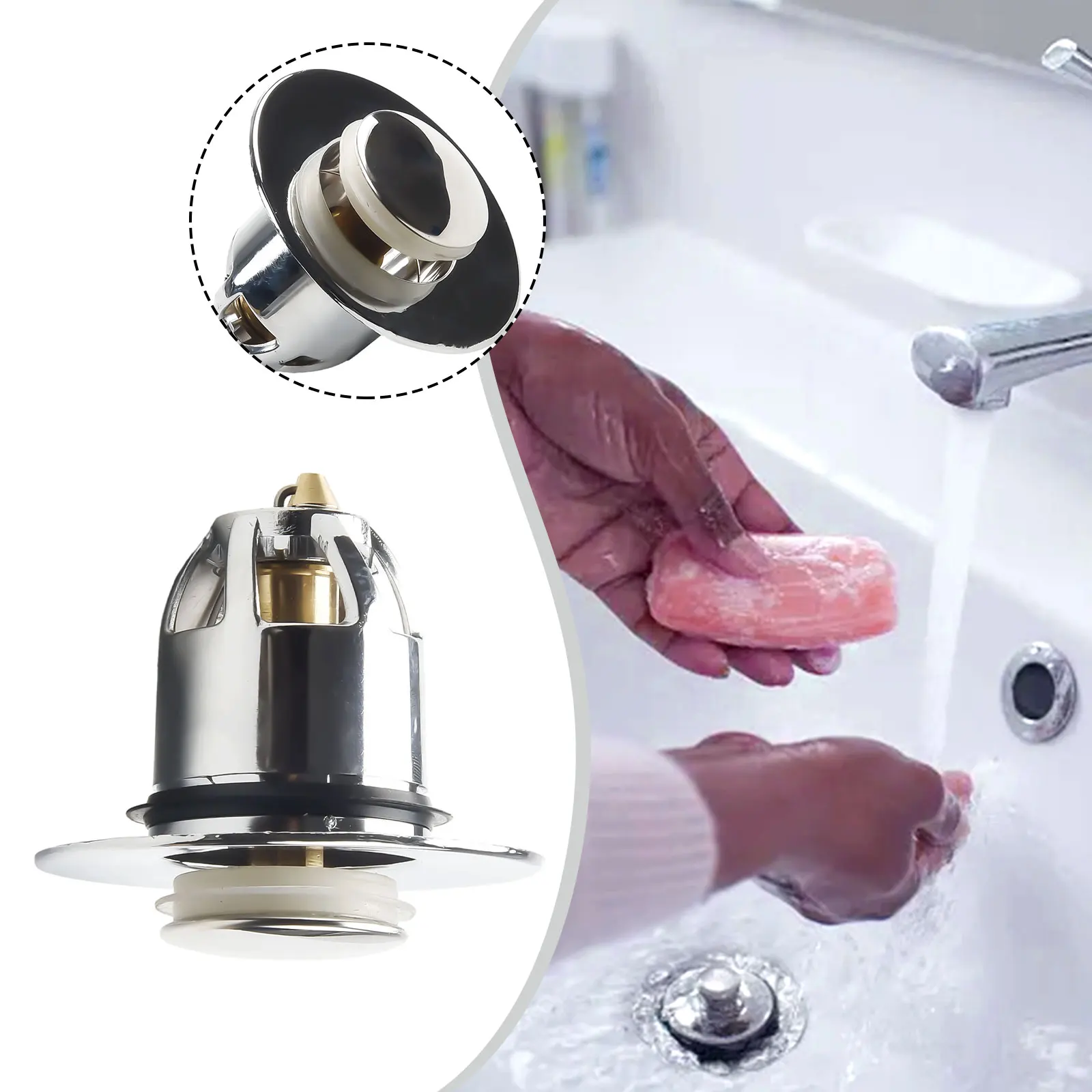 Practical Drainage Filter Drain Filter No Drainage Stopper Wash Basin Core 1 Pc Anti-Clogging Simple Installation