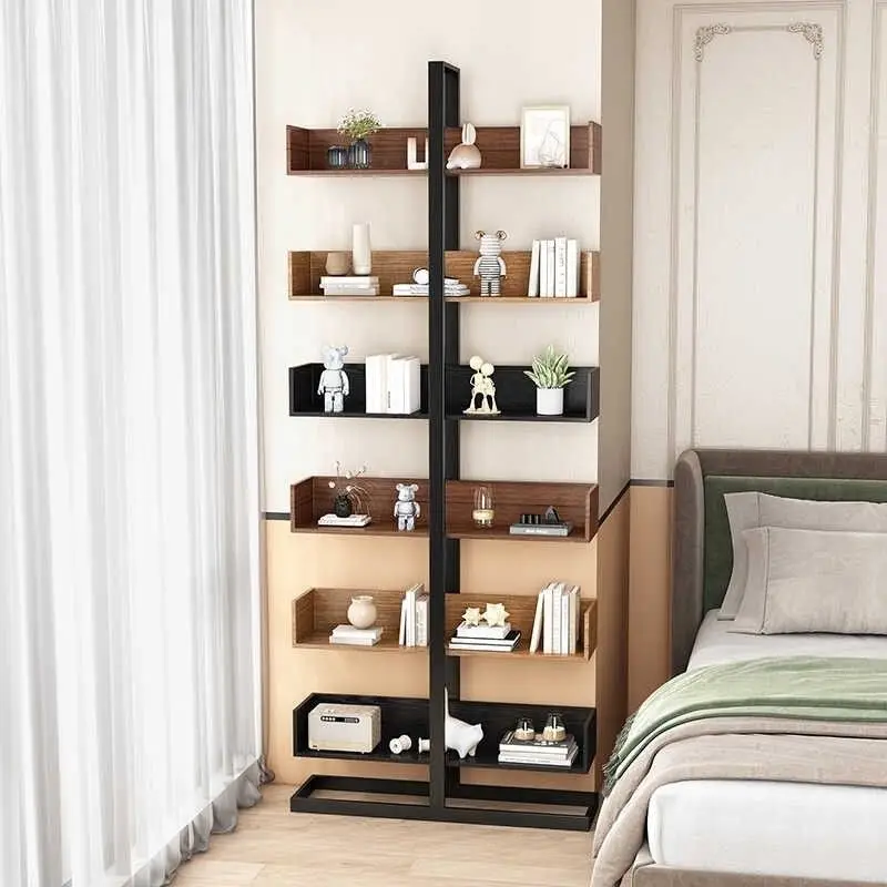 Metal Floor Bookcases Luxury Interior Art Normal Personalized English Bookcases European Designs Estante Livros Trendy Furniture