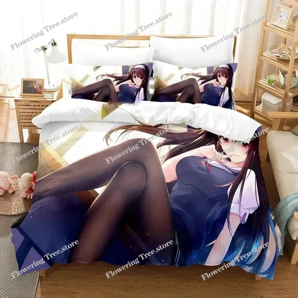 

Комплект постельного белья 3D Anime Saekano: пододеяльник, наволочки, одеяло, размеры King/Queen, для мальчиков и взрослых, модель 029