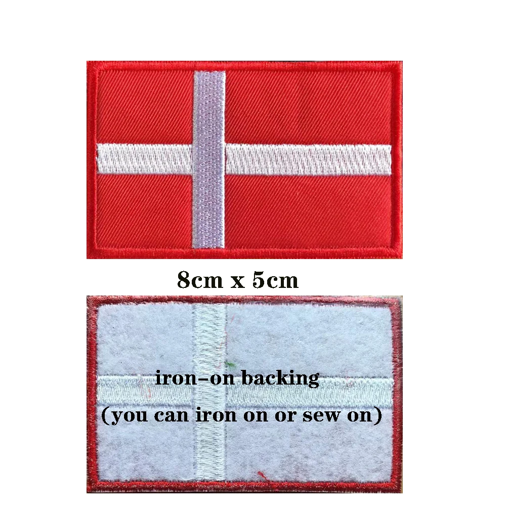 1 STÜCK Dänische Flagge Dänema – Velcro Sew On Bewertung und Preis