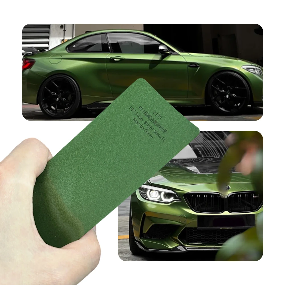 

Суперглянцевая металлическая виниловая пленка для авто Mamba Green, самоклеящаяся, с технологией Air Release, без пузырьков, для полной оклейки кузова, изменение цвета, 1.52x18м