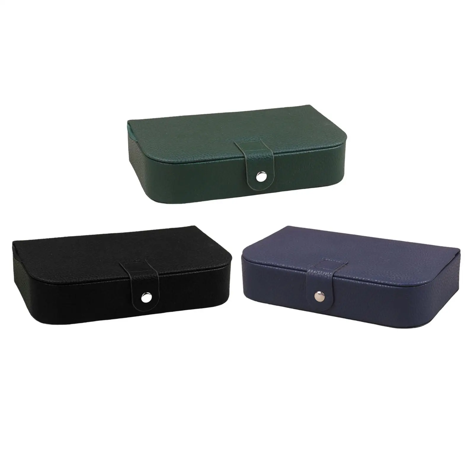 

Jewelry Box Organizer Portable Treasure Box for Ear Studs Earrings Necklaces