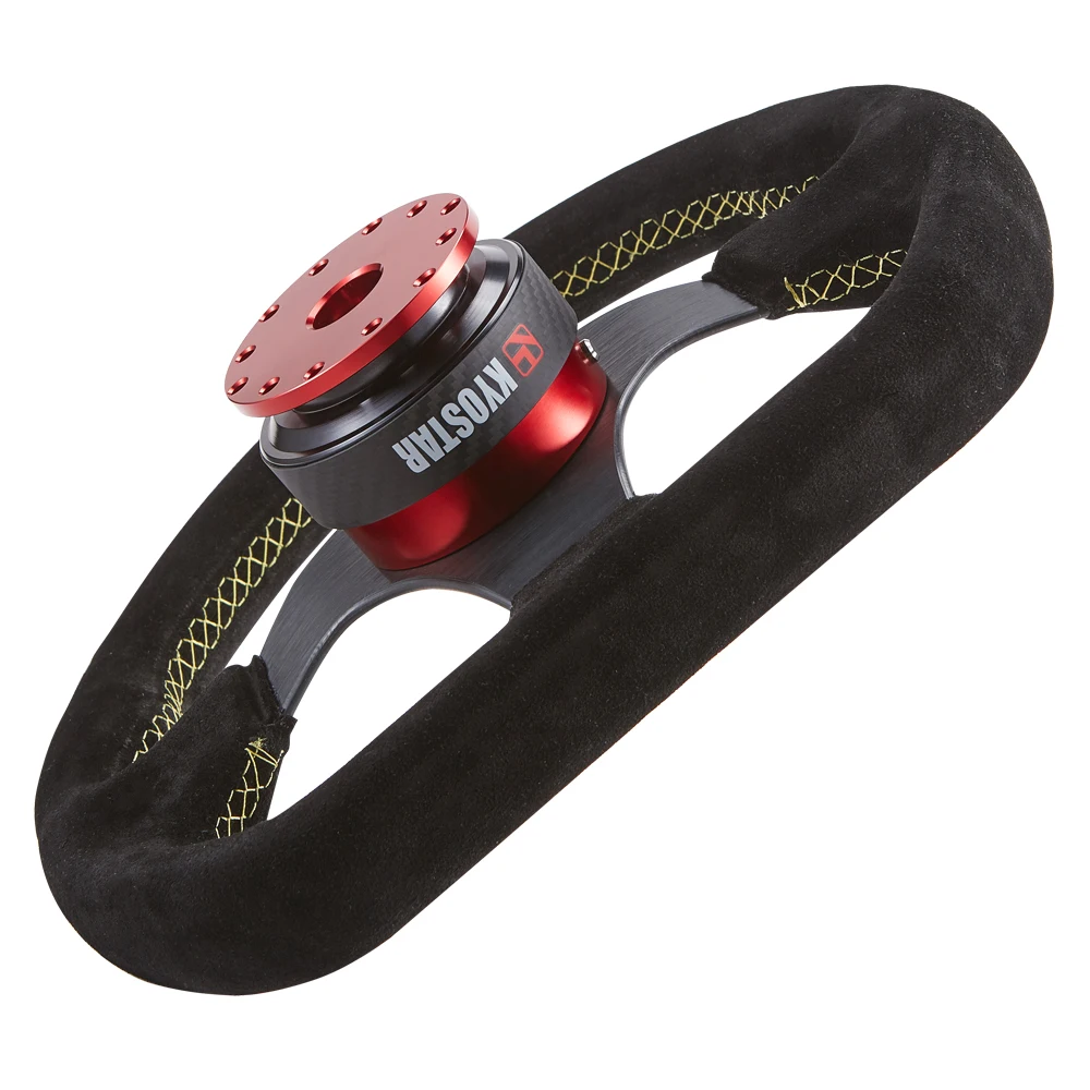 ユニバーサルレーシングカーステアリングホイールクイックリリースハブアダプターボスキットリアルカーボンファイバーステアリングホイールクイックリリースキット