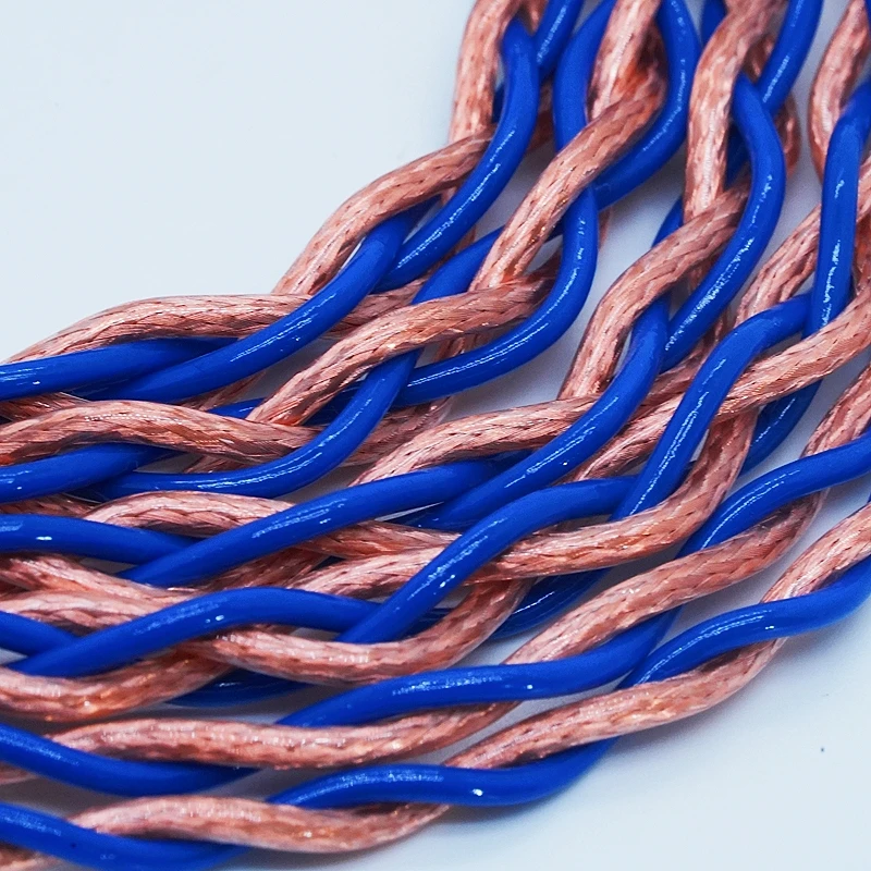 XINHS L05 Blue Star  4-Core Blue Copper Braided 7N Single Crystal Copper Headphone Upgrade Cable，For MMCX/0.78 2PIN/QDC/IE900 view 3