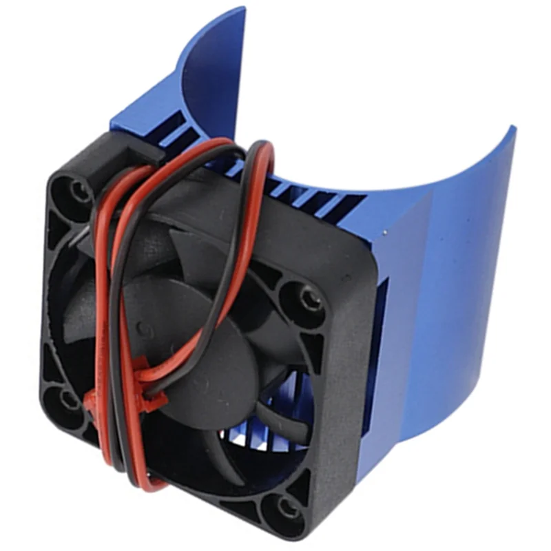 Dissipador de calor do ventilador de refrigeração do motor de 2 pces 42mm para traxxas 1/10 e-revo e-maxx summit arrma 1/8 kraton talion typhon rc carro, 2