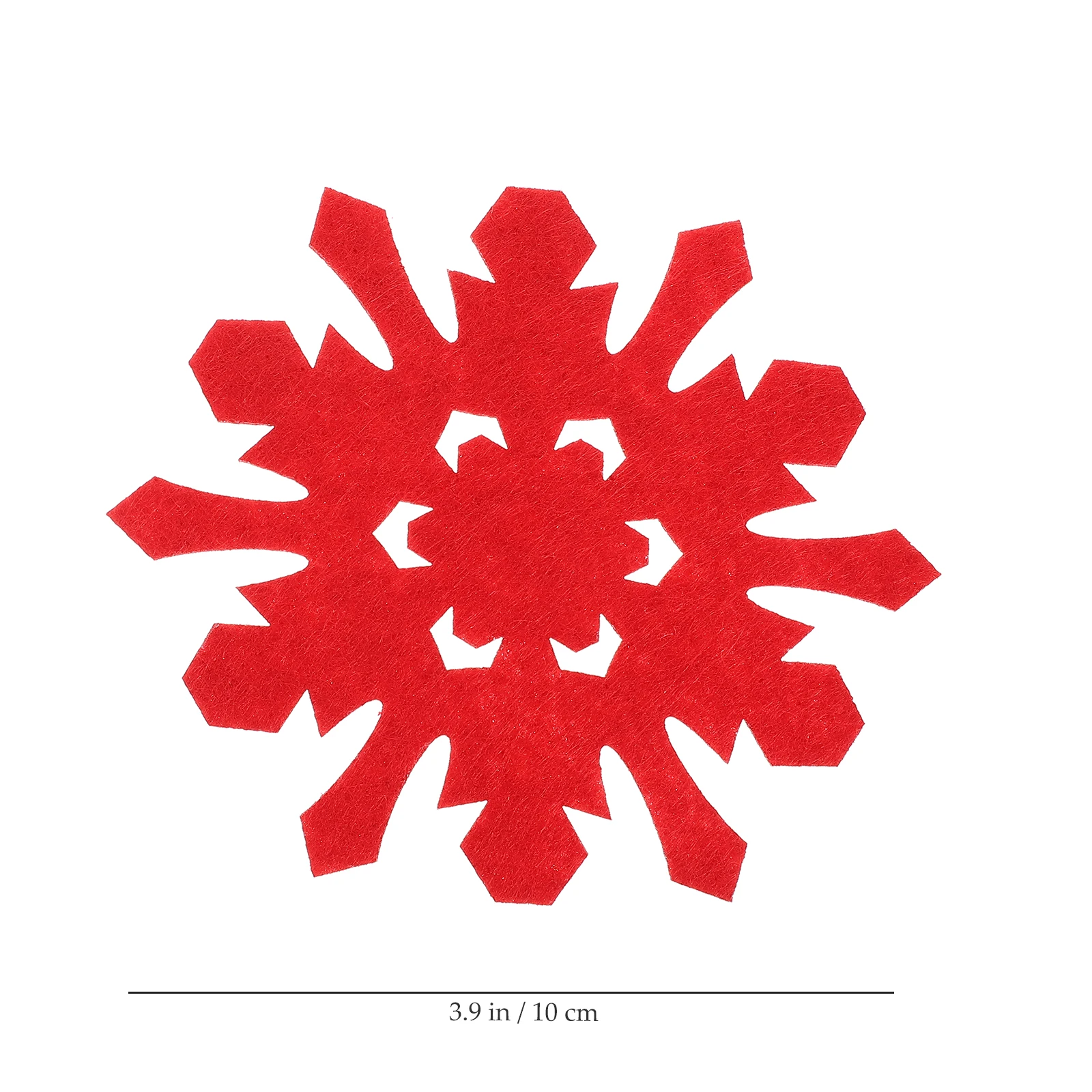 

8pcs Christmas Snowflake Cup Coasters Felt Heat Resistant Insulation Coasters For Home Kitchen Dining Table Decoration Party