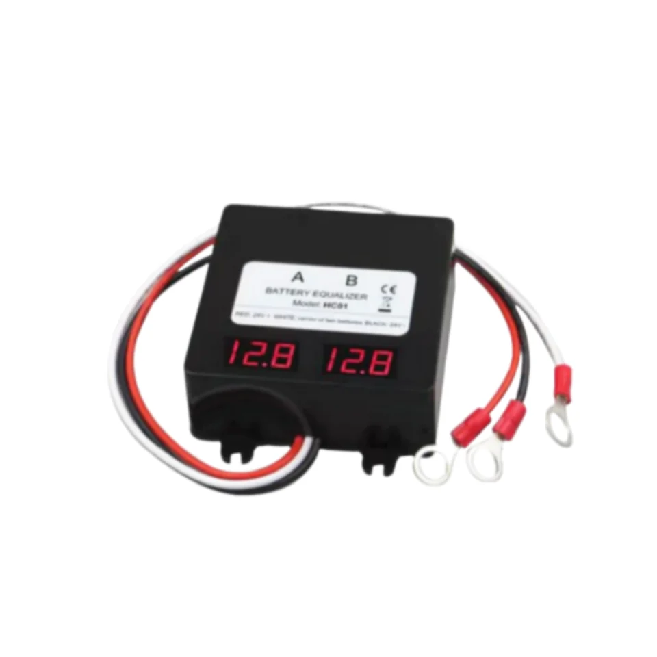 Heltec 12V loodzuurbatterij equalizer spanningsbalans aangesloten parallelle serie voor 24/36/48V/96V spanningsbalans met LED/LCD