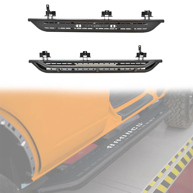 

LUMA Off-road Running Boards Steel Side Steps Bar for Ford Bronco 2021 2022 2023 2024 2/4 Door Raptor Accessories